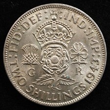 Great Britain 1 Florin 1943, Coin, Silver, Inv#F424