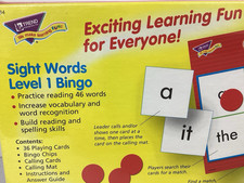 TREND Sight Words Bingo Homeschool Aid Learn to Read 5 Level 1 Educational New