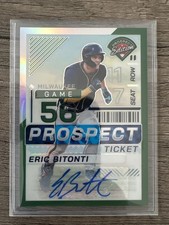 2024 Panini Prospect Edition - Eric Bitonti #16 Green Prizm Signatures (AU, RC)