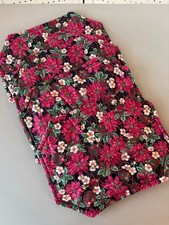 Set/4 Handmade Pointsettia Holly Berry Holiday Christmas Placemats Fabric