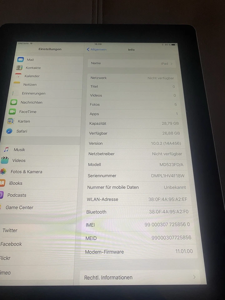 Apple iPad 4.Gen 32GB, Wi-Fi, 10,2 Zoll - Space Grau - Bild 4 von 4