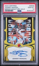 2023 Panini Certified Johnny Manziel Mirror Signature Gold Auto 10/15