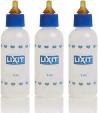Lixit® 2 Ounce Nursing Bottle for Kittens Small Puppies, and Small Animals - Mad