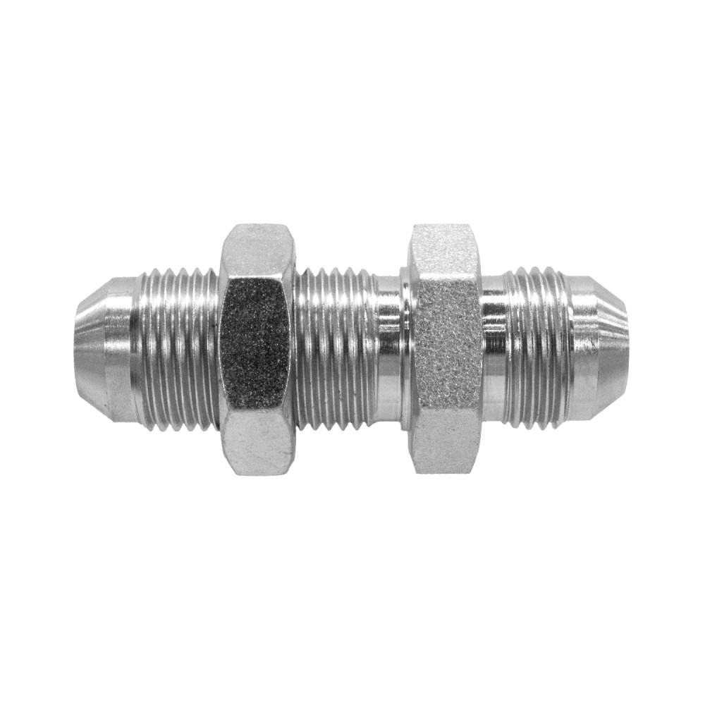 2700-LN-06-06 HYDRAULIC FITTING 3/8" MALE JIC X 3/8" MALE JIC BULKHEAD STEEL