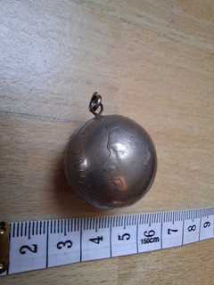 1947 King George VI British Half Crown Coin Sphere Necklace Pendant/Charm