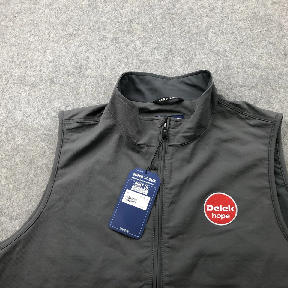 Carhartt Super Dux Vest Mens XL Gray Rain Defender Utility Outdoor Workwear New - Image 4 of 4