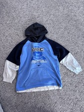 Vintage Nike Swoosh Sweatshirt Football Hoodie Jumper Size Youth 7 Kids 90s Y2K