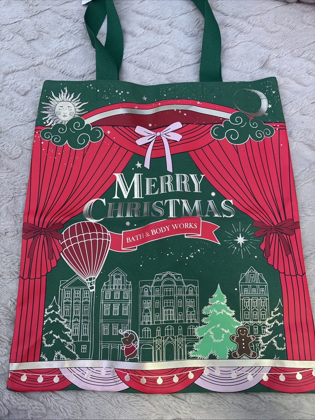 Bath & Body Works Merry Christmas Tote Bag