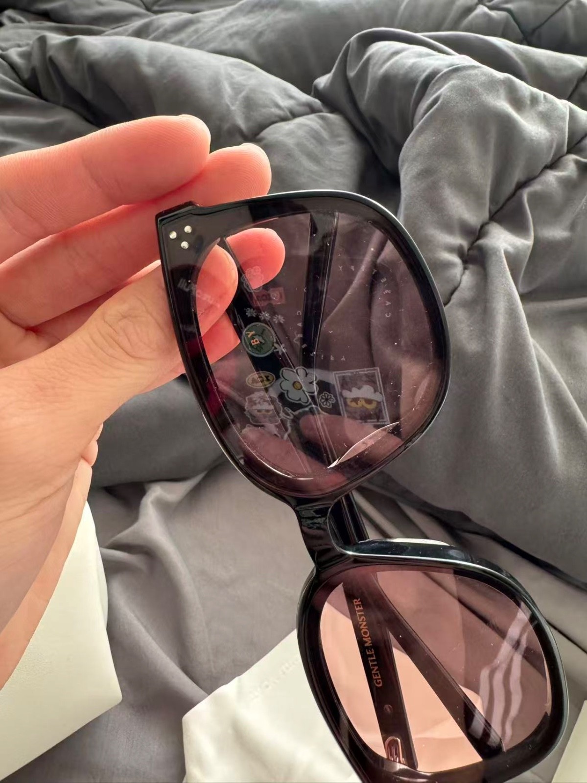 Gentle Monster @ Her 01 Sunglasses Packaging 65-15 147mm Black Lens 2026
