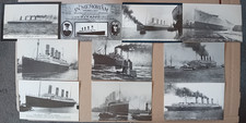 SET OF 10 NOSTALGIA SERIES POSTCARDS by MAXCARDS 1989 Titanic, WW1, emmigration