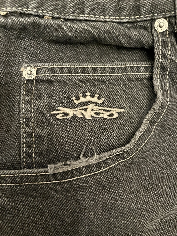 Corona Patinadora Negra Suelta JNCO Vintage Hecha en EE. UU. Foto 2 de 4