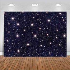Night Sky Star Backdrops Universe Space Theme Starry 7 x 5 ft, Clear