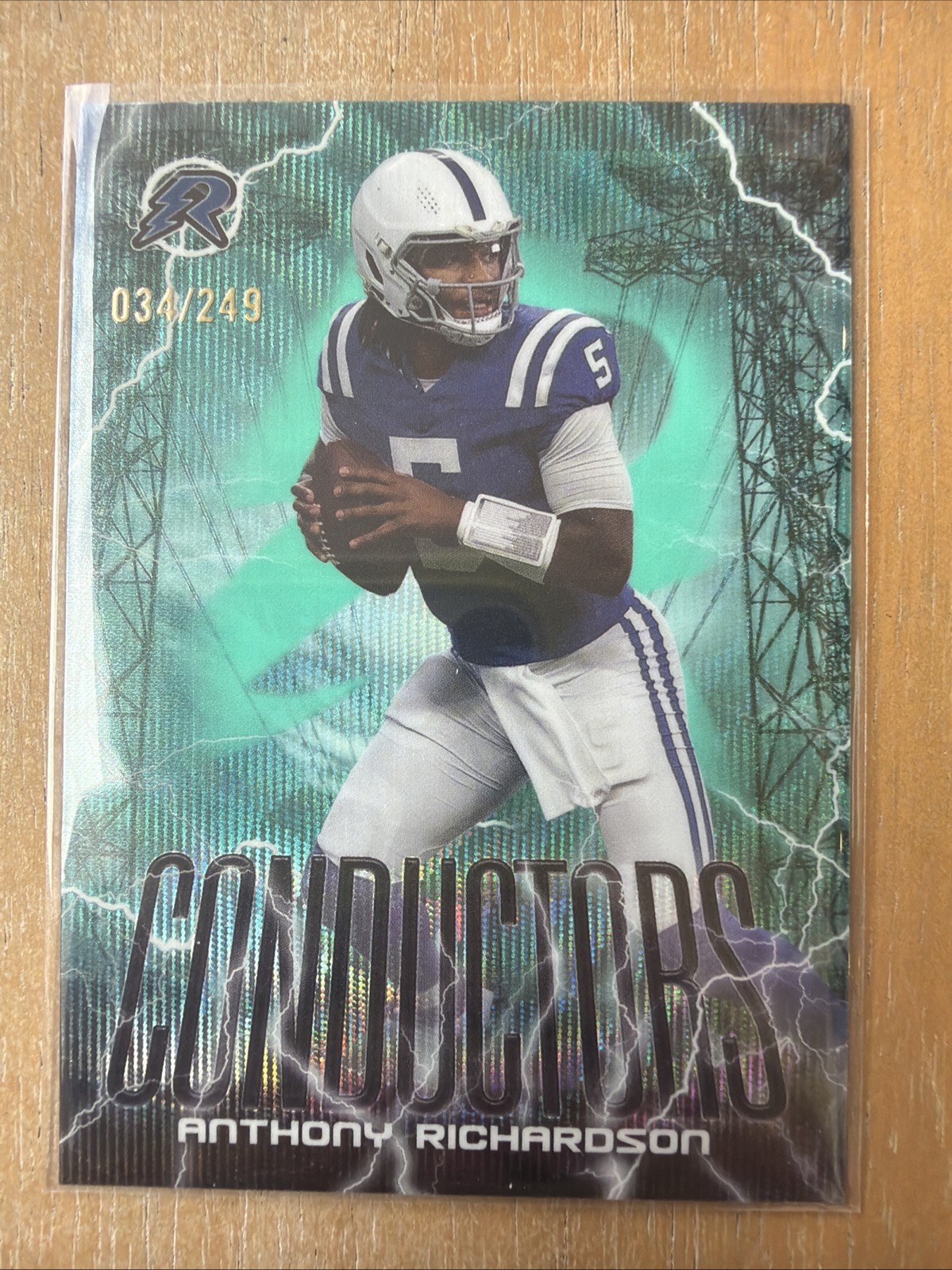 2024 Topps - Conductors Anthony Richardson #C-3 Aqua Surge Refractor /249
