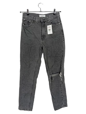 Pull&Bear Jean Destroyed Mom Fit Femme Gris (EU 36, INT S, W28) - Photo 1/4