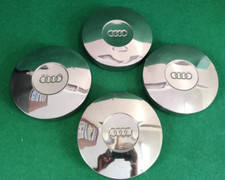 AUDI VINTAGE COPRIMOZZI HUBCAP BORCHIE CROMATE RETRO  80 100 50 EPOCA AUTO 90 GT