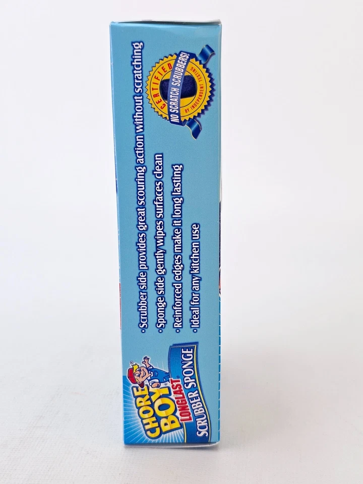 Lote de 2 esponjas fregadoras Chore Boy Longlast de doble cara colores surtidos Foto 3 de 4