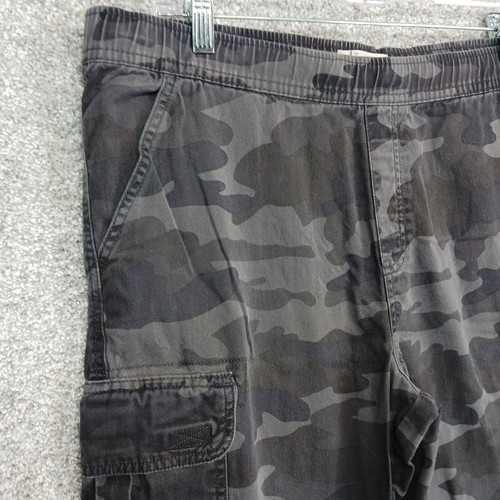 Est 1989 Place Pants Boys 16 Husky Gray Camo Straight Cargo Pockets Camouflage - Picture 3 of 14
