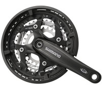 Shimano Kurbelgarnitur Trekking FC-T521 Octalink 3X10, 175 Mm, 48-36-26 Z., Schw
