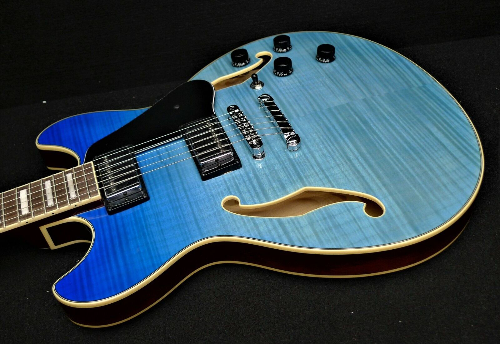 Ibanez AS73FM Azure Blue Gradation セミアコ 「ELDEN - www