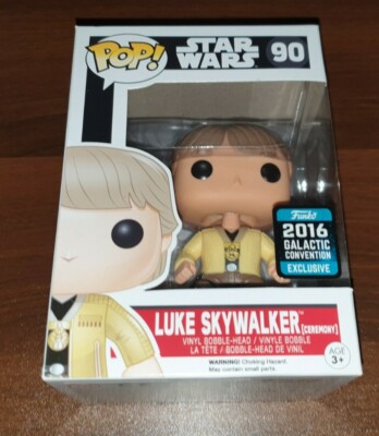Funko Pop Star Wars Luke Skywalker Ceremony 2016 Galactic Convention Exclusive 