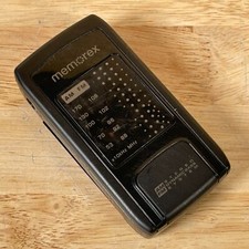Memorex MR4210 Black Portable 3.5mm Jack Dynamic Bass AM/FM Stereo Pocket Radio