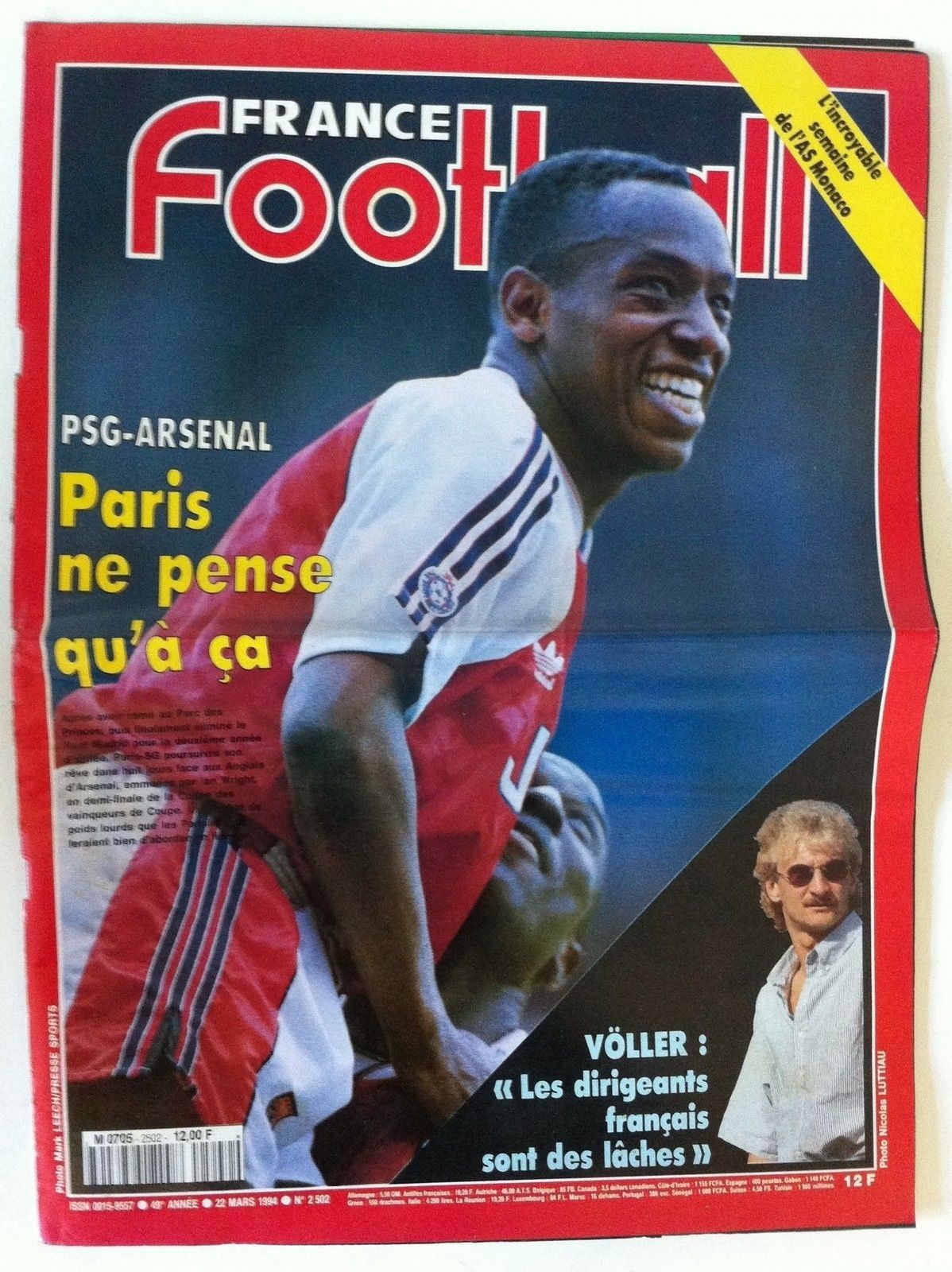 le mag du foot francilien )) PARIS FOOT N°5 avril 2002 * PSG