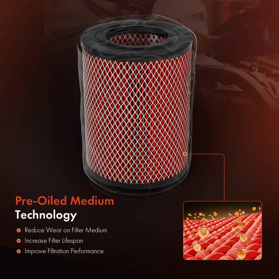 Filtro de aire del motor de alto rendimiento para Chevy Trailblazer GMC Envoy Buick Olds Foto 4 de 4