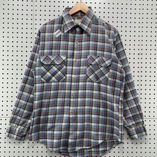 Vintage Big Mac JC Penny Plaid Long Sleeve Button Medium Shirt USA