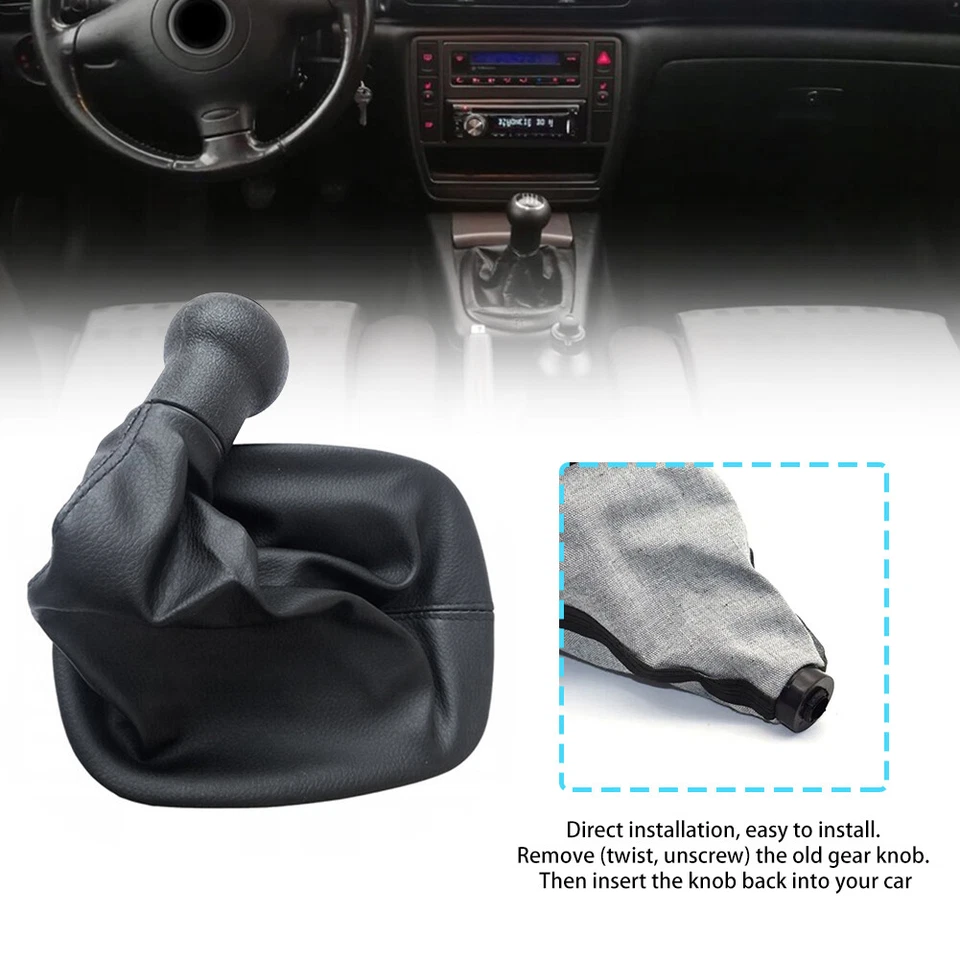 For 1997-2006 Volkswagen PASSAT B5 B5.5  5 Speed Gear Shift Knob Gaiter Cover - Изображение 4 из 4