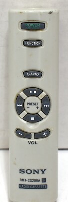 Genuine Original Sony RMT-CS200A Radio Cassette Remote Control