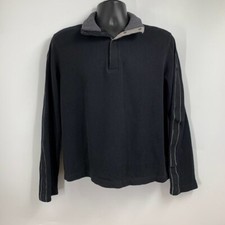 Hugo Boss Men's Piceno Quarter Zip Long Sleeve Knit Cotton Sweater Size L