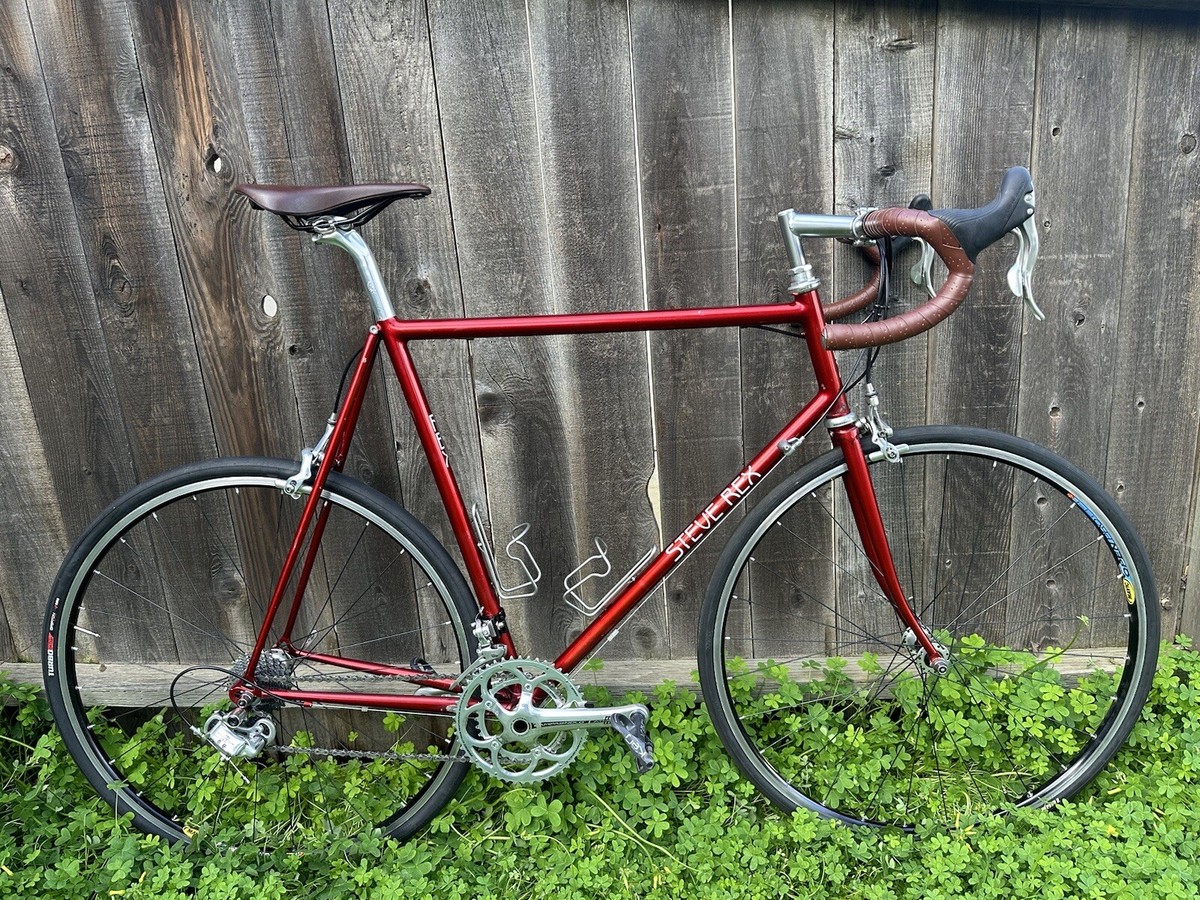 Handmade Steve Rex Fillet Steel 59cm Road Bike, Campagnolo 22