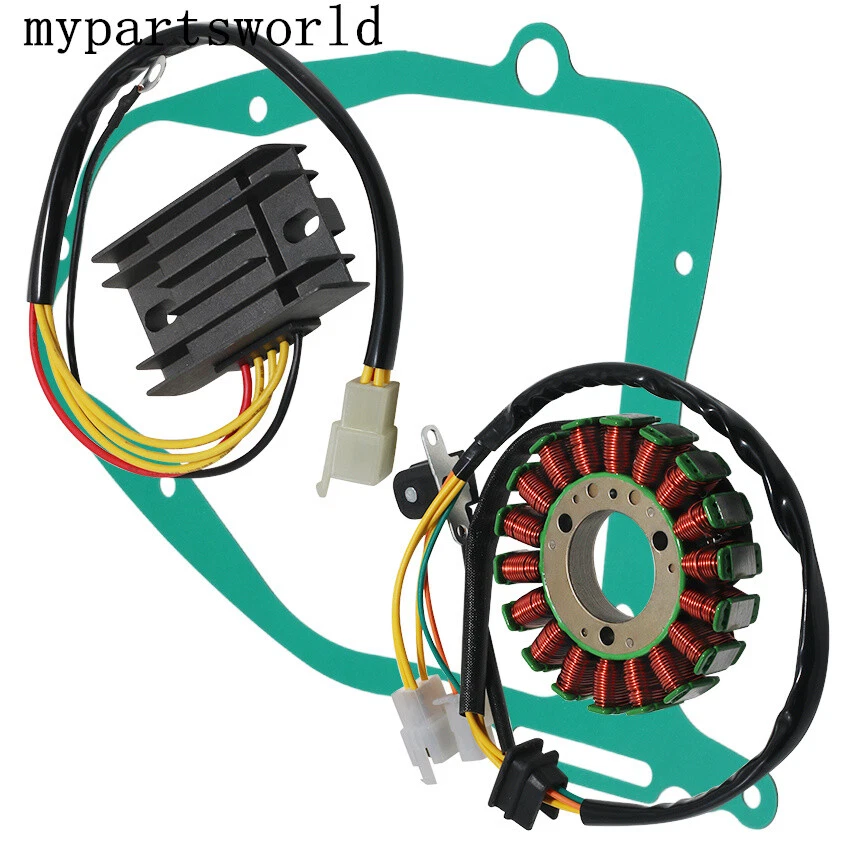 Rectificador y junta reguladora de estator para Suzuki GN250 GN250E 1982-94 32101-38302 Foto 4 de 4