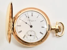 1900 Elgin 15 Jewel Gold Filled Pocket Watch#WATCH323