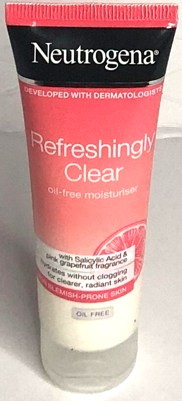 Crème Hydratante Neutrogena Refreshingly Clear - Sans Huile, Parfum Pamplemousse Rose