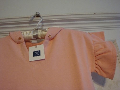 NWT Janie And Jack Girls HOODED DRESS 7 Pink - Picture 2 of 4