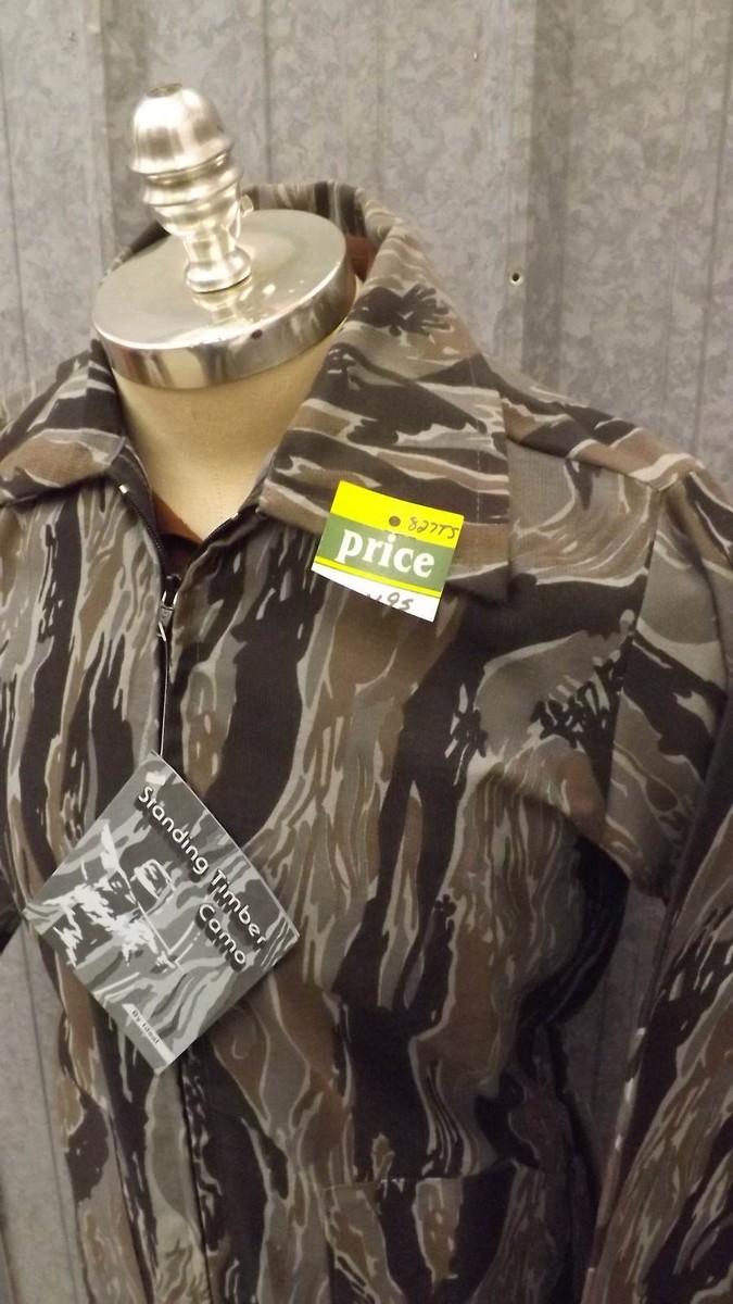 NEW Vtg IDEAL Standing Timber Camo Hunting Jacket sz S USA made 