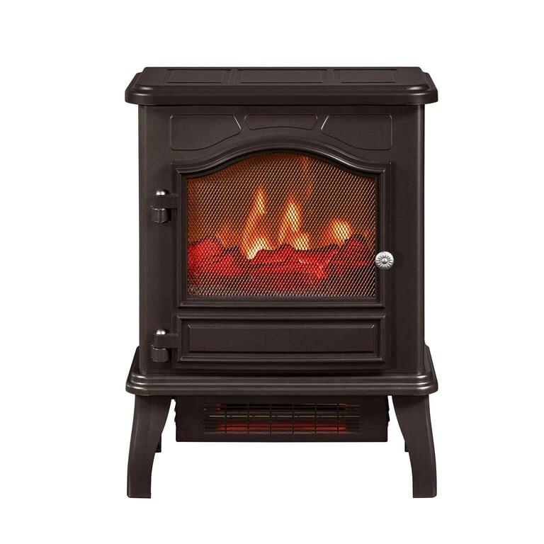 ¡Nuevo! Estufa eléctrica de cuarzo infrarrojo sin chimenea - Calor acogedor, 1500 W,... Foto 3 de 4