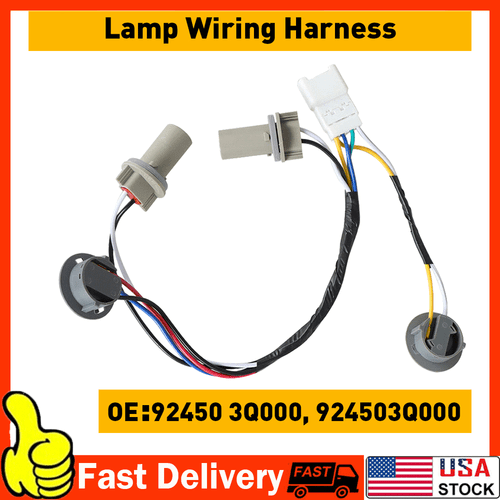 2 pcs For 2011-2014 Hyundai Sonata Rear Taillight Lamp Socket & Wiring Harness K - Picture 17 of 19