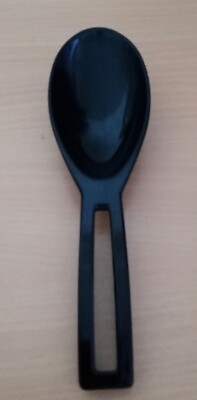 Vintage ZAK DESIGNS schwarzer Melamin Servierlöffel - groß