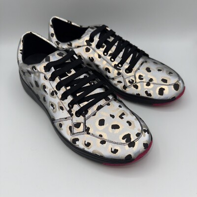 Gucci Men's Gray Reflex Leopard Print Running Sneakers 8.5 G/US 9 368485 1400 E