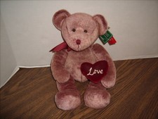 14" LOVE BEAR Chantelle New with Tags RUSS BERRIE Plush Valentines Day