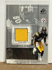 Plaxico Burress 2001 Upper Deck SP Game Used Authentic Fabric Yellow Jersey #PB