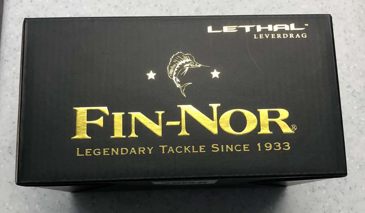 New In box - Fin-Nor Lethal LTH20LD2 - 2 Speed Fishing Reel. Aluminum Frame