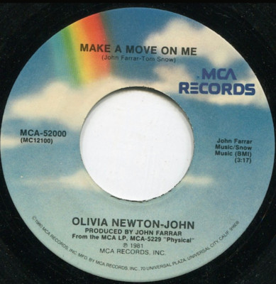Olivia Newton-John   Make A Move On Me / Falling 45 Rpm Record