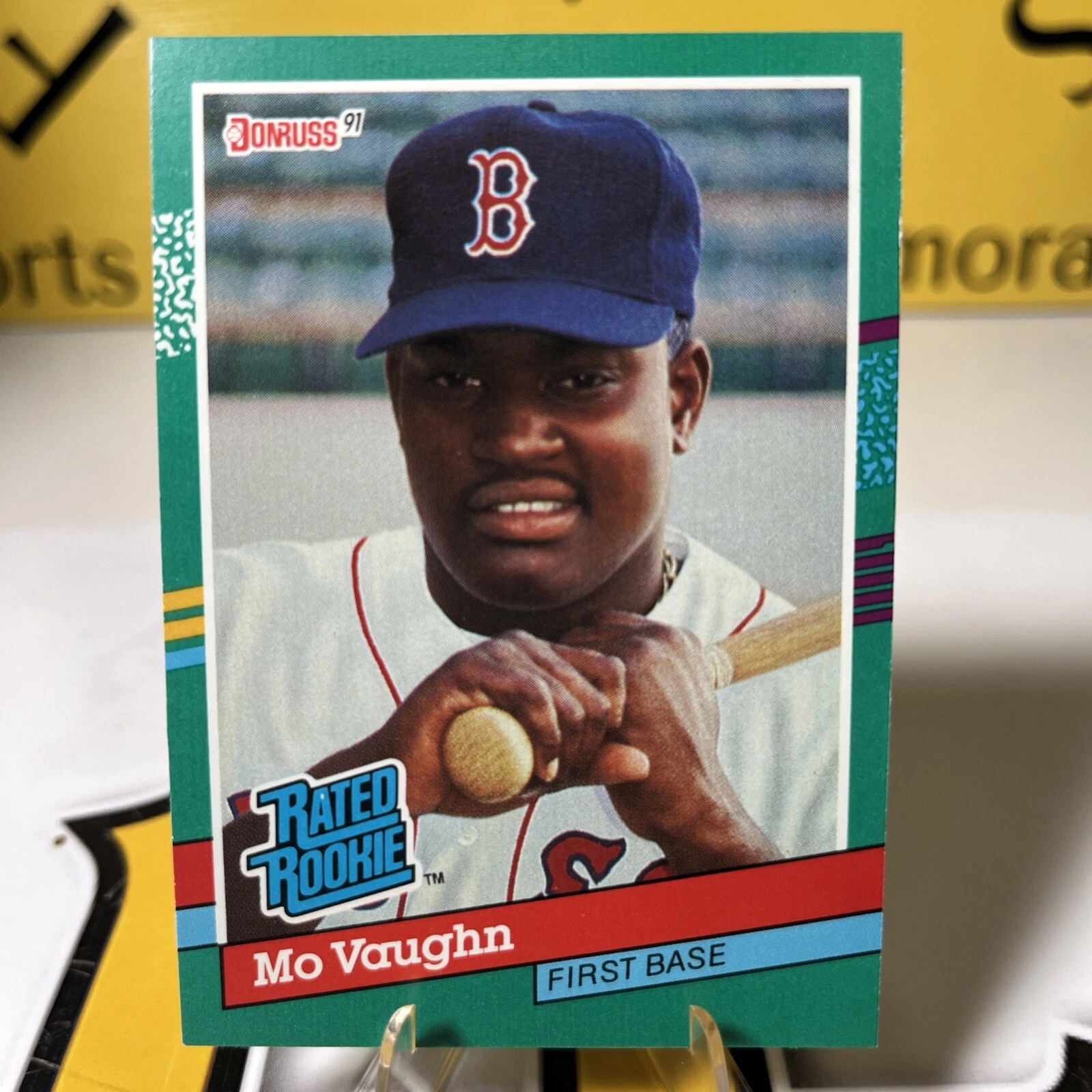 1991 Donruss #430 Mo Vaughn Rated Rookie (RC) - Boston Red Sox