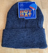 NEW! Winter Essentials Insulated Hot Hat. Adult Gray-H/G