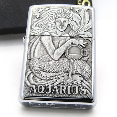 Barrett Smythe Aquarius Zippo Oil Lighter 2000 MIB Rare | eBay