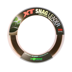 Korda XT Snag Leader 0,55mm 50lb Nylon 100m Dunkelbraun Schlagschnur NEW OVP