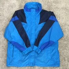 COLUMBIA Bugaboo Jacket Women's Large 3 Tone Blue Full Zip Front